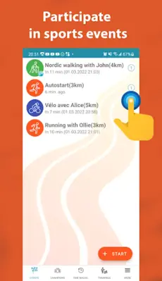 SportUpGPS & run, walk, bike android App screenshot 2